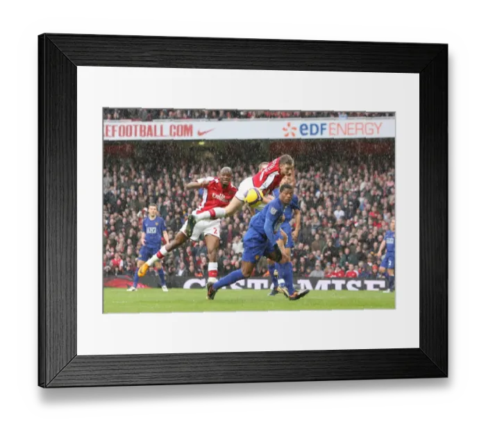 Framed Print : Nicklas Bendtner and Abu Diaby Framed Print : Nicklas Bendtner and Abu Diaby