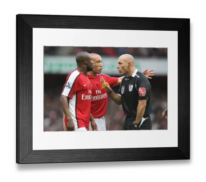 Framed Print : William Gallas and Mikael Silvestre Framed Print : William Gallas and Mikael Silvestre