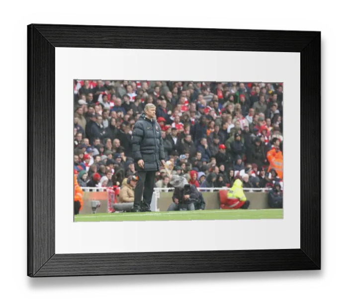 Framed Print : Wenger's Triumph: Arsenal's 2-1 Victory Over Manchester United, 2008 Framed Print : Wenger's Triumph: Arsenal's 2-1 Victory Over Manchester United, 2008