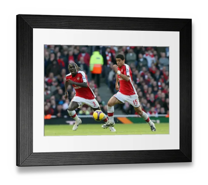 Framed Print : Denilson and Bacary Sagna (Arsenal) Framed Print : Denilson and Bacary Sagna (Arsenal)