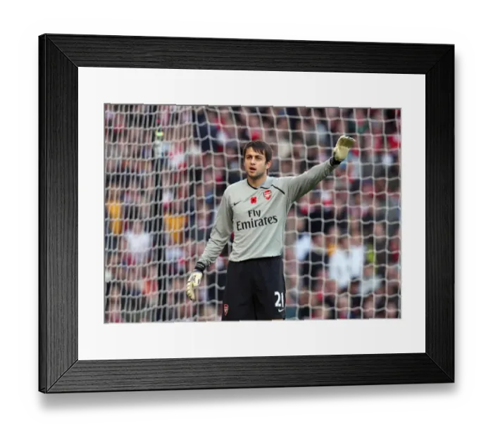 Framed Print : Lukasz Fabianski's Heroic Performance: Arsenal's Thrilling 2-1 Victory Over Manchester United (08 / 11 / 08) Framed Print : Lukasz Fabianski's Heroic Performance: Arsenal's Thrilling 2-1 Victory Over Manchester United (08 / 11 / 08)