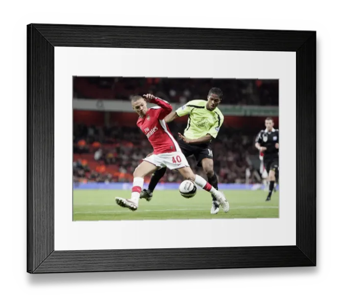 Framed Print : Kieran Gibbs (Arsenal) Antonio Valencia (Wigan) Framed Print : Kieran Gibbs (Arsenal) Antonio Valencia (Wigan)