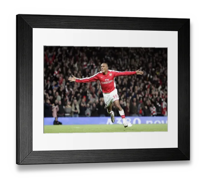 Framed Print : Jay Simpson's Brace: Arsenal's 3-0 Victory Over Wigan Athletic in Carling Cup