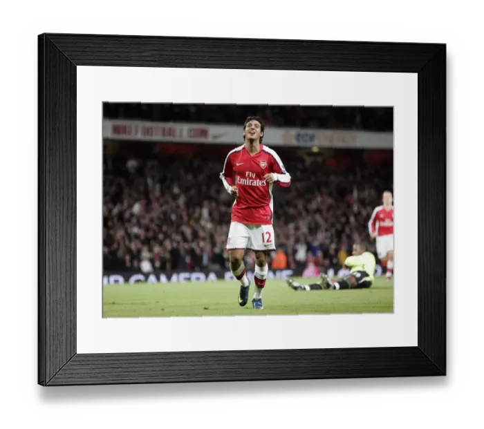 Framed Print : Carlos Vela celebrates scoring Arsenals 3rd goal