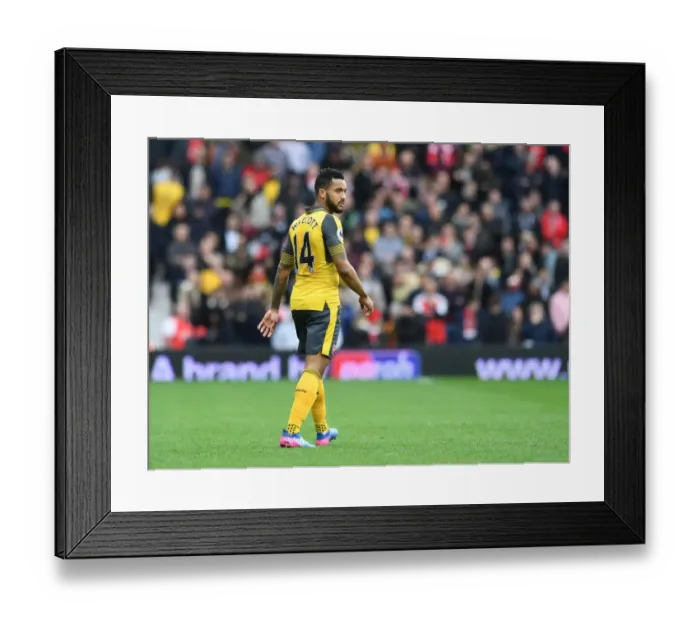 Framed Print : Theo Walcott in Action: West Bromwich Albion vs. Arsenal, Premier League 2016-17