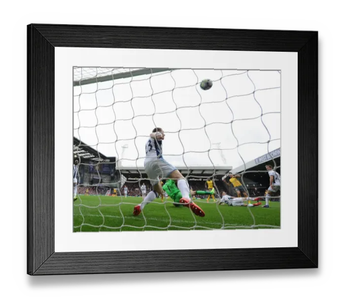 Framed Print : Alexis Sanchez Scores Stunner Past Gareth McAuley: A Premier League Goal for Arsenal (2016-17)