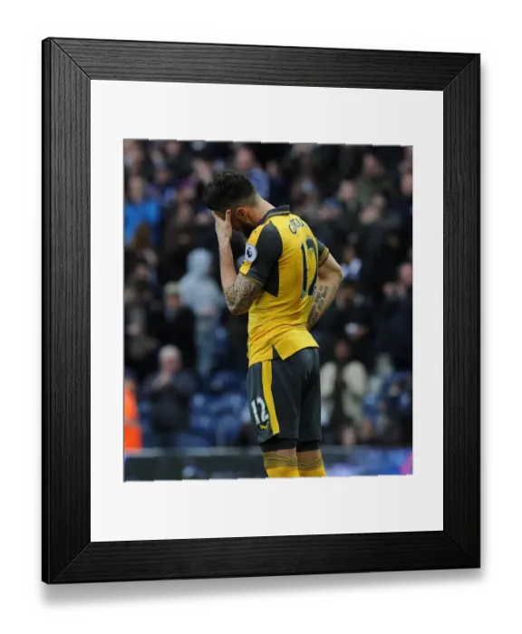 Framed Print : Olivier Giroud: In Action for Arsenal vs. West Bromwich Albion, Premier League 2016-17 Framed Print : Olivier Giroud: In Action for Arsenal vs. West Bromwich Albion, Premier League 2016-17