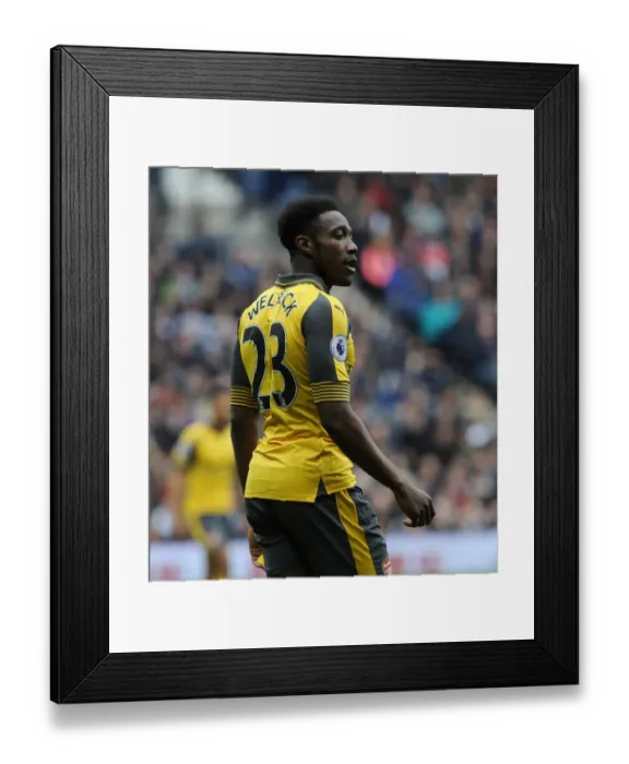 Framed Print : Danny Welbeck in Action: West Bromwich Albion vs. Arsenal, Premier League 2016-17