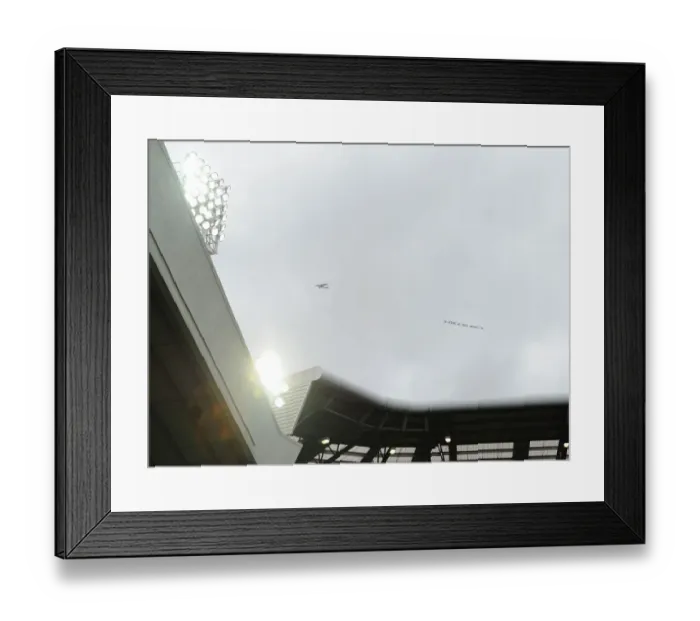Framed Print : Plane Banner Over The Hawthorns: West Bromwich Albion vs. Arsenal, Premier League 2016-17