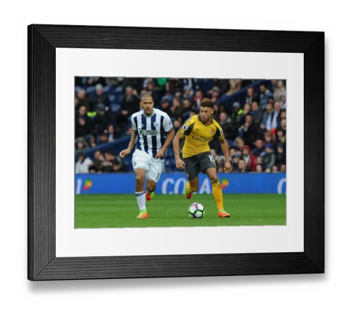 Framed Print : Clash of Forces: Oxlade-Chamberlain vs Rondon - West Bromwich Albion vs Arsenal, Premier League Framed Print : Clash of Forces: Oxlade-Chamberlain vs Rondon - West Bromwich Albion vs Arsenal, Premier League