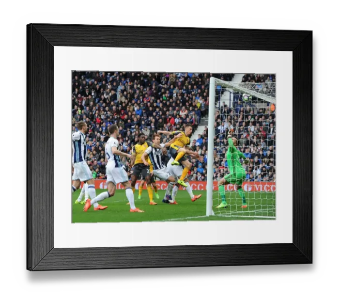 Framed Print : Danny Welbeck's Header Hits the Crossbar: West Bromwich Albion vs. Arsenal, Premier League (2016-17) Framed Print : Danny Welbeck's Header Hits the Crossbar: West Bromwich Albion vs. Arsenal, Premier League (2016-17)