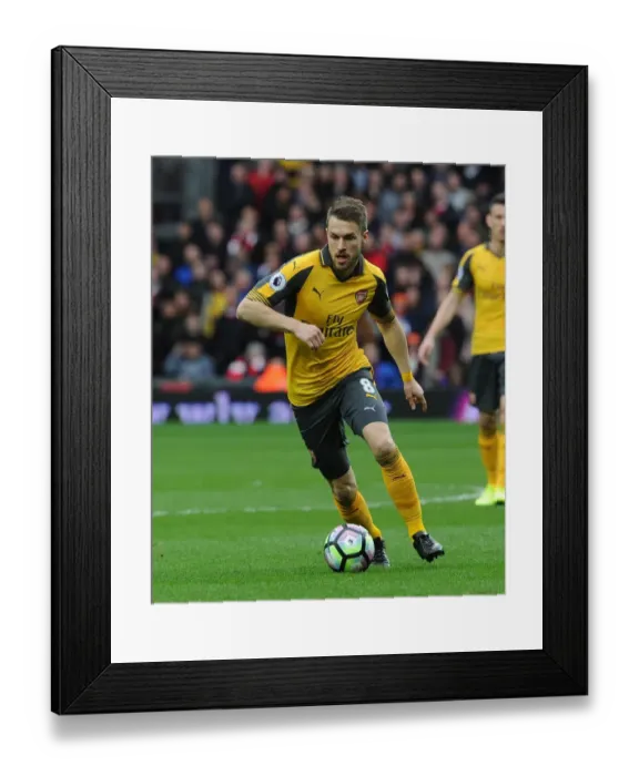 Framed Print : Aaron Ramsey (Arsenal). West Bromwich Albion 3: 1 Arsenal. Premier League. The Hawthorns Framed Print : Aaron Ramsey (Arsenal). West Bromwich Albion 3: 1 Arsenal. Premier League. The Hawthorns