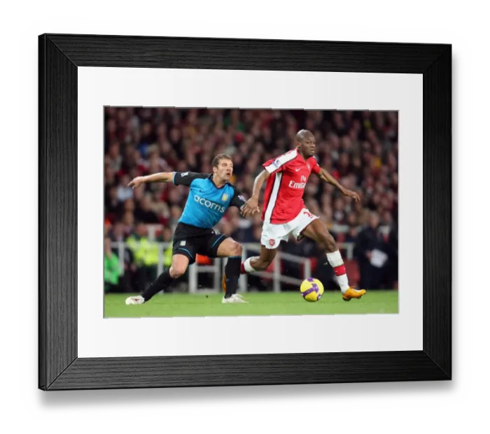 Framed Print : Abou Diaby (Arsenal) Stiliyan Petrov (Villa) Framed Print : Abou Diaby (Arsenal) Stiliyan Petrov (Villa)