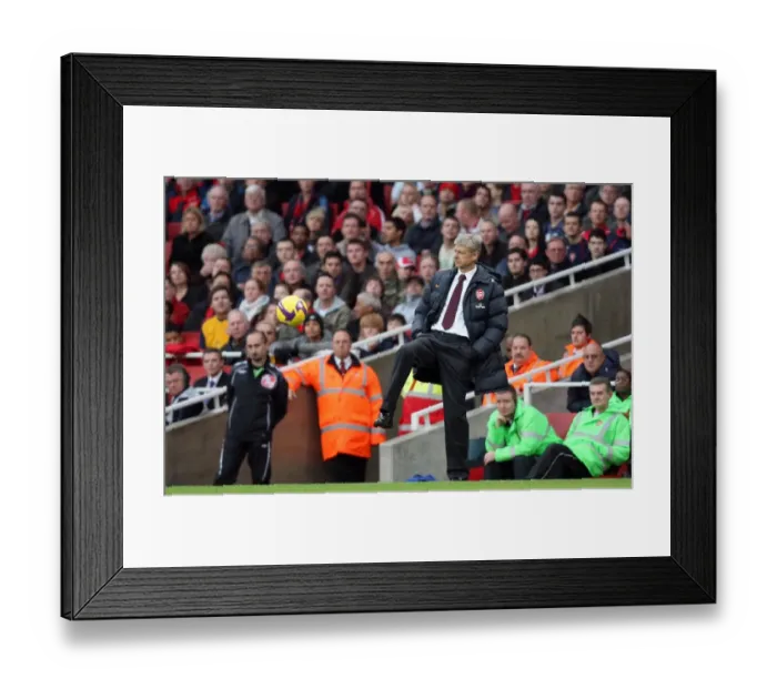 Framed Print : Arsene Wenger: Disappointment at Emirates as Arsenal Lose 0:2 to Aston Villa in Premier League Framed Print : Arsene Wenger: Disappointment at Emirates as Arsenal Lose 0:2 to Aston Villa in Premier League