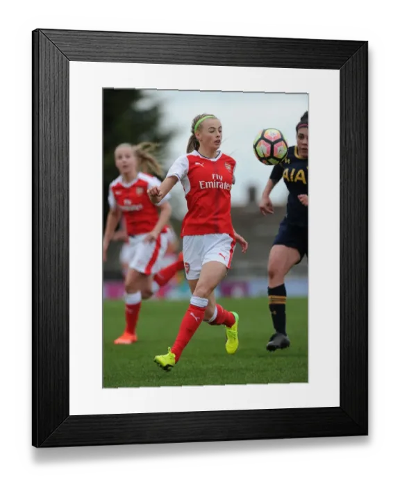 Framed Print : Chloe Kelly in Action: Arsenal Ladies vs. Tottenham Hotspur Ladies - FA Cup 2017