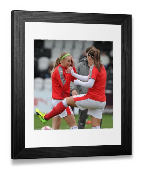 Framed Print : Chloe Kelly and Katie McCabe (Arsenal Ladies) Framed Print : Chloe Kelly and Katie McCabe (Arsenal Ladies)