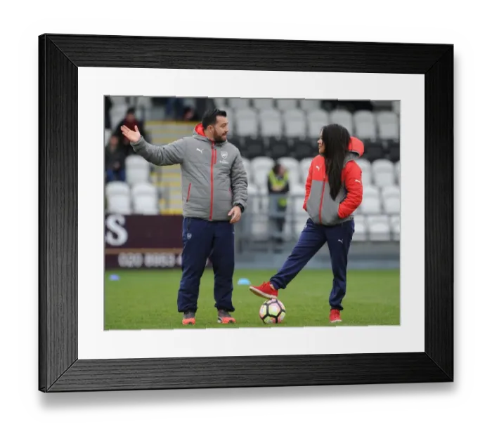 Framed Print : Arsenal Ladies: Pedro Martinez Losa and Alex Scott Pre-Match Discussion Ahead of Arsenal Ladies vs. Tottenham Hotspur Ladies FA Cup 2017 Framed Print : Arsenal Ladies: Pedro Martinez Losa and Alex Scott Pre-Match Discussion Ahead of Arsenal Ladies vs. Tottenham Hotspur Ladies FA Cup 2017
