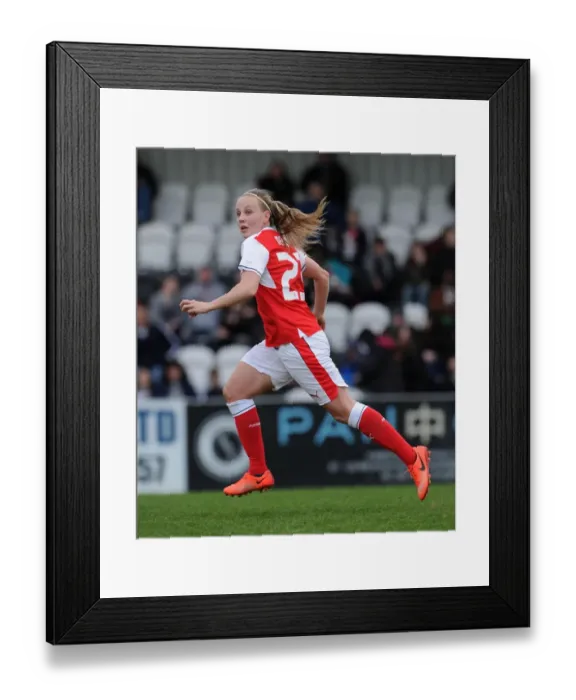 Framed Print : Beth Mead in Action: Arsenal Ladies vs. Tottenham Hotspur Ladies, FA Cup 2017