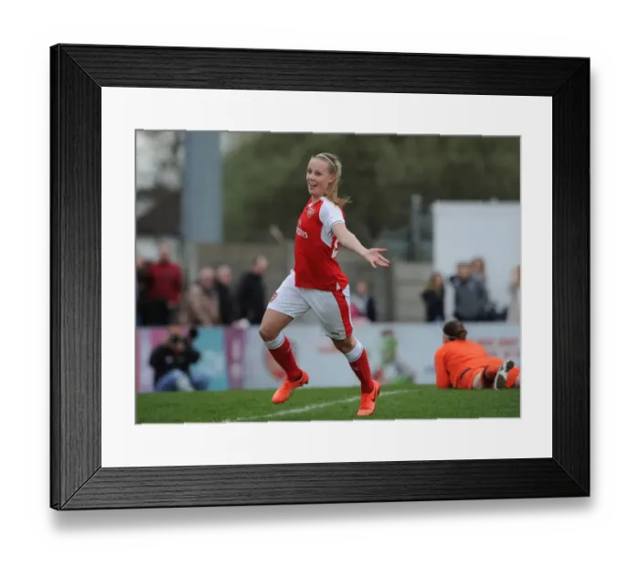 Framed Print : Beth Mead Scores Game-Winning Goal: Arsenal Ladies Defeat Tottenham Hotspur Ladies in FA Cup 2017