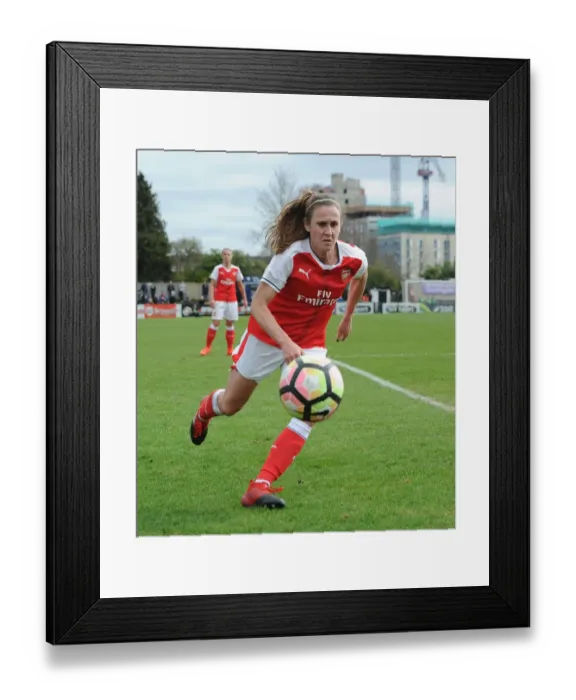 Framed Print : Heather O'Reilly in Action: Arsenal Ladies vs. Tottenham Hotspur Ladies, FA Cup 2017