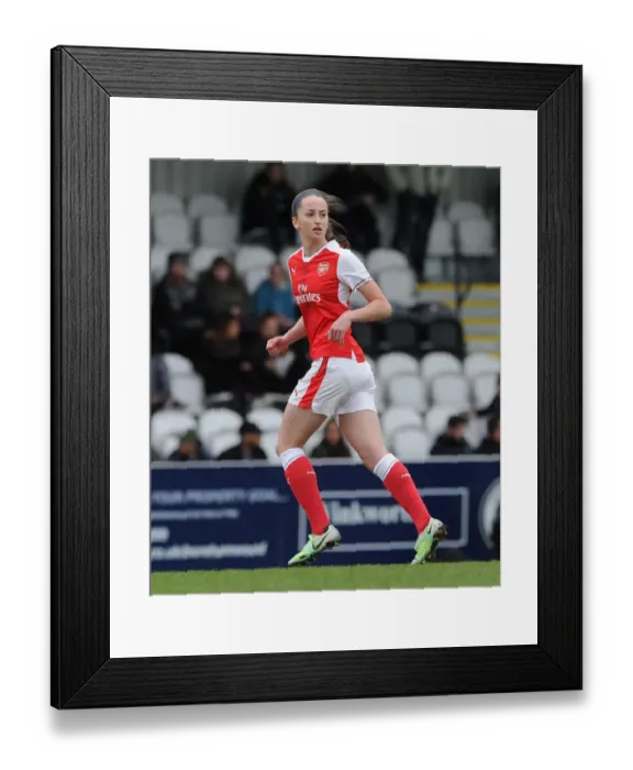 Framed Print : Arsenal's Anna Patten Faces Off Against Tottenham in FA Cup 5th Round