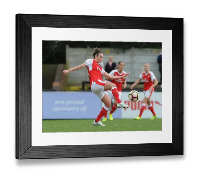 Framed Print : Jodie Taylor in Action: Arsenal Ladies vs. Tottenham Hotspur Ladies, FA Cup 2017