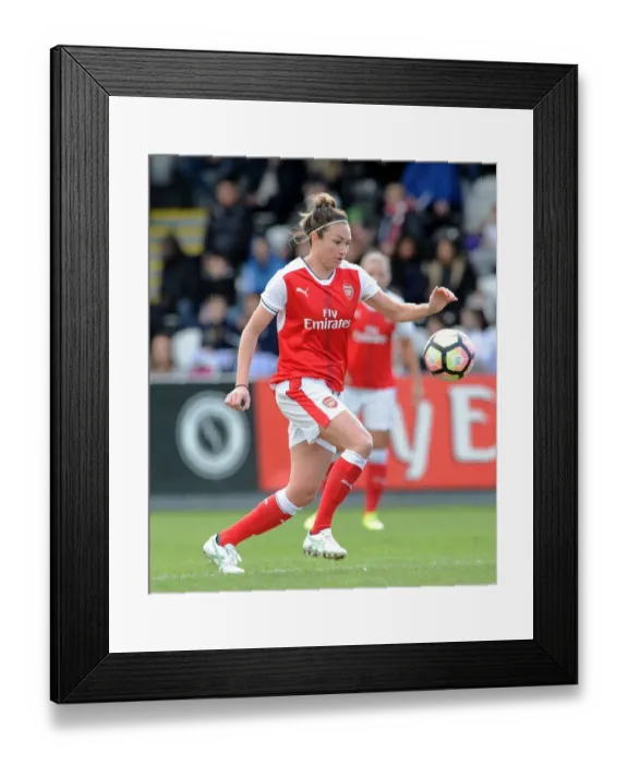 Framed Print : Jodie Taylor: In Action for Arsenal Ladies Against Tottenham Hotspur Ladies, FA Cup 2017