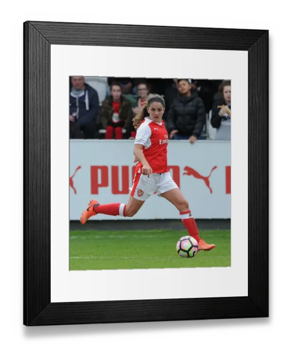 Framed Print : Danielle van de Donk: In Action for Arsenal Ladies vs. Tottenham Hotspur Ladies, FA Cup 2017