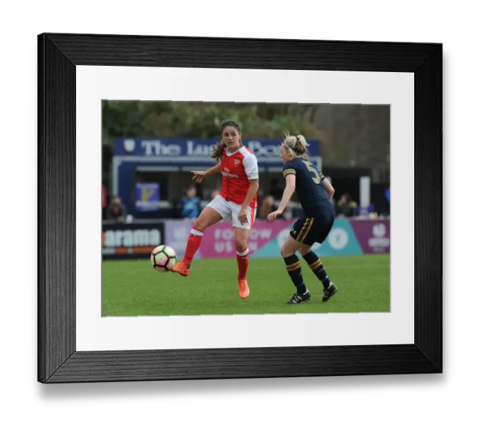 Framed Print : Arsenal Ladies vs. Tottenham Hotspur Ladies: A Tight Battle in the FA Cup