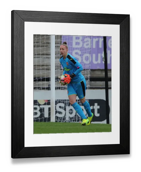 Framed Print : Arsenal's Sari van Veenendaal in Action against Tottenham Hotspur Ladies in FA Cup 2017