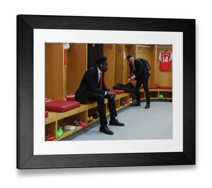 Framed Print : Danny Welbeck: Arsenal Changing Room Moments Before Arsenal vs Manchester City (2016-17) Framed Print : Danny Welbeck: Arsenal Changing Room Moments Before Arsenal vs Manchester City (2016-17)