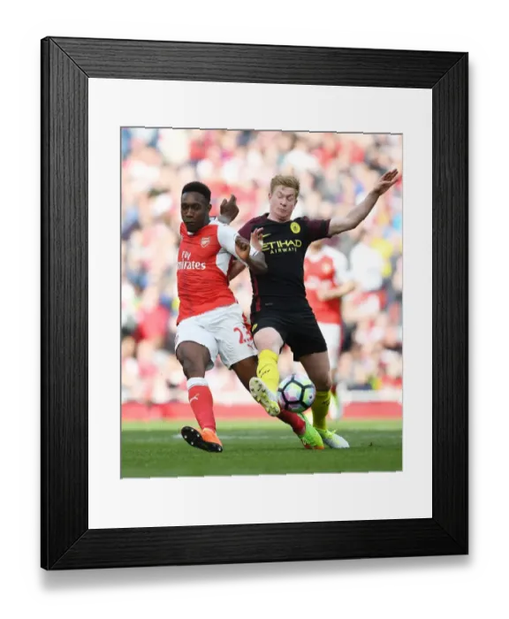 Framed Print : Clash of Stars: Welbeck vs. De Bruyne - Arsenal vs. Manchester City, Premier League