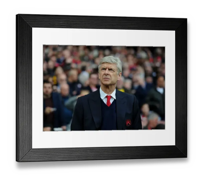 Framed Print : Arsene Wenger: Arsenal Manager at Emirates Stadium Facing Manchester City, Premier League 2016-17 Framed Print : Arsene Wenger: Arsenal Manager at Emirates Stadium Facing Manchester City, Premier League 2016-17