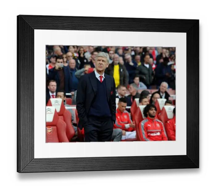 Framed Print : Arsene Wenger: Arsenal Manager Facing Manchester City at Emirates Stadium, Premier League 2016-17 Framed Print : Arsene Wenger: Arsenal Manager Facing Manchester City at Emirates Stadium, Premier League 2016-17