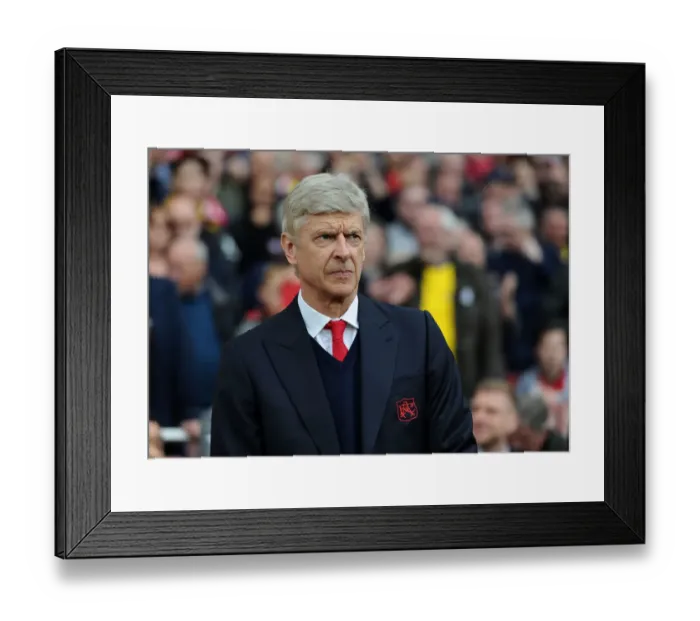 Framed Print : Arsene Wenger: Arsenal Manager Facing Off Against Manchester City, Premier League 2016-17 Framed Print : Arsene Wenger: Arsenal Manager Facing Off Against Manchester City, Premier League 2016-17