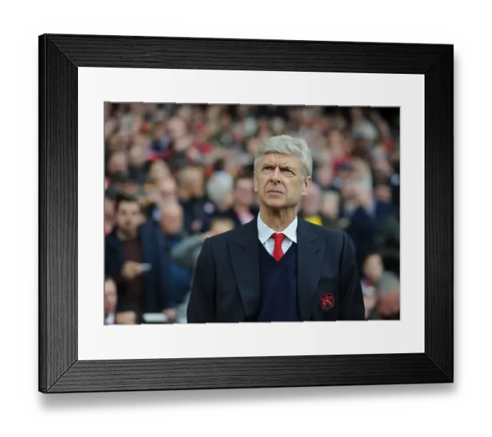 Framed Print : Arsene Wenger: Arsenal Manager vs Manchester City, Premier League 2016-17