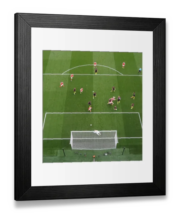 Framed Print : Mustafi Scores Arsenal's Second: Arsenal vs Manchester City, Premier League 2016-17