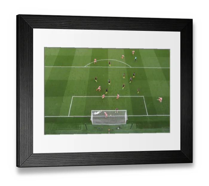 Framed Print : Shkodran Mustafi Scores Arsenal's Second Goal: Arsenal vs Manchester City, Premier League 2016-17
