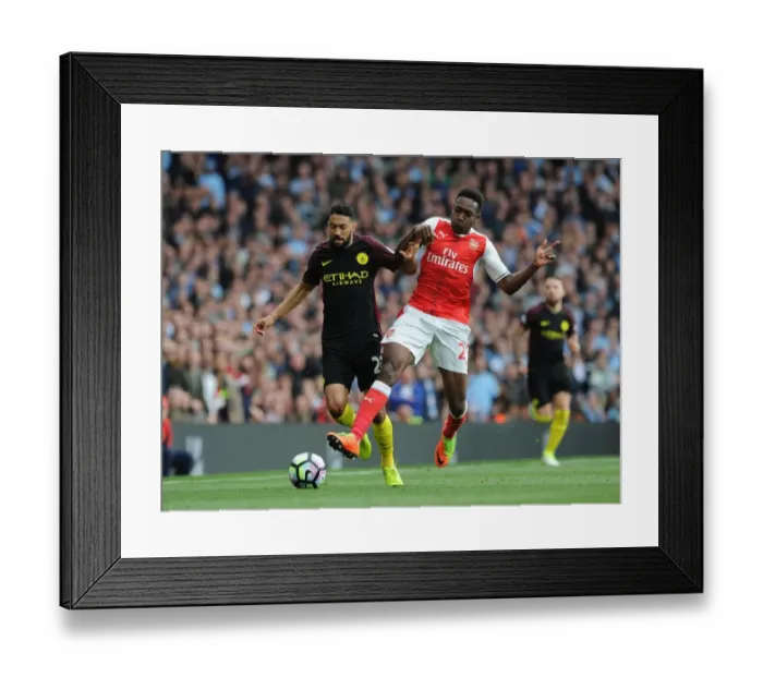 Framed Print : Welbeck vs. Clichy: A Premier League Showdown at the Emirates Framed Print : Welbeck vs. Clichy: A Premier League Showdown at the Emirates