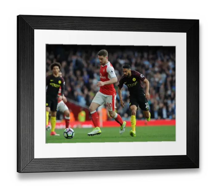 Framed Print : Clash of Titans: Mustafi vs. Clichy - Arsenal vs. Manchester City, Premier League 2016-17 Framed Print : Clash of Titans: Mustafi vs. Clichy - Arsenal vs. Manchester City, Premier League 2016-17