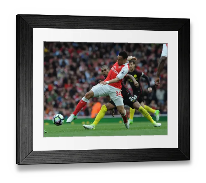 Framed Print : Clash of Midfield Titans: Coquelin vs Fernandinho (Arsenal v Manchester City, 2016-17) Framed Print : Clash of Midfield Titans: Coquelin vs Fernandinho (Arsenal v Manchester City, 2016-17)