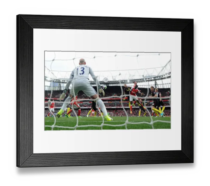 Framed Print : Shkodran Mustafi's Stunner: The Game-Changing Goal that Shocked Manchester City (April 2017)