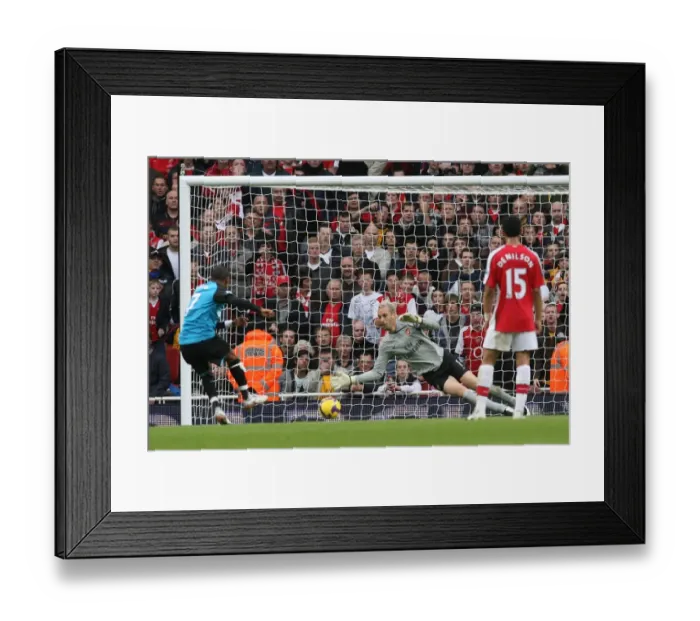 Framed Print : Almunia's Spectacular Penalty Save vs. Aston Villa (Arsenal 0:2) Framed Print : Almunia's Spectacular Penalty Save vs. Aston Villa (Arsenal 0:2)