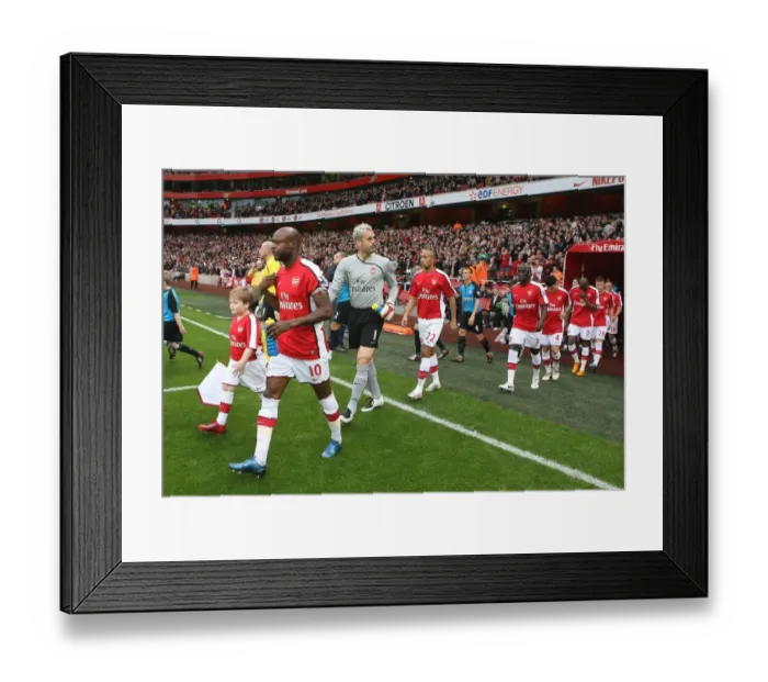 Framed Print : William Gallas and Manuel Almunia (Arsenal) Framed Print : William Gallas and Manuel Almunia (Arsenal)