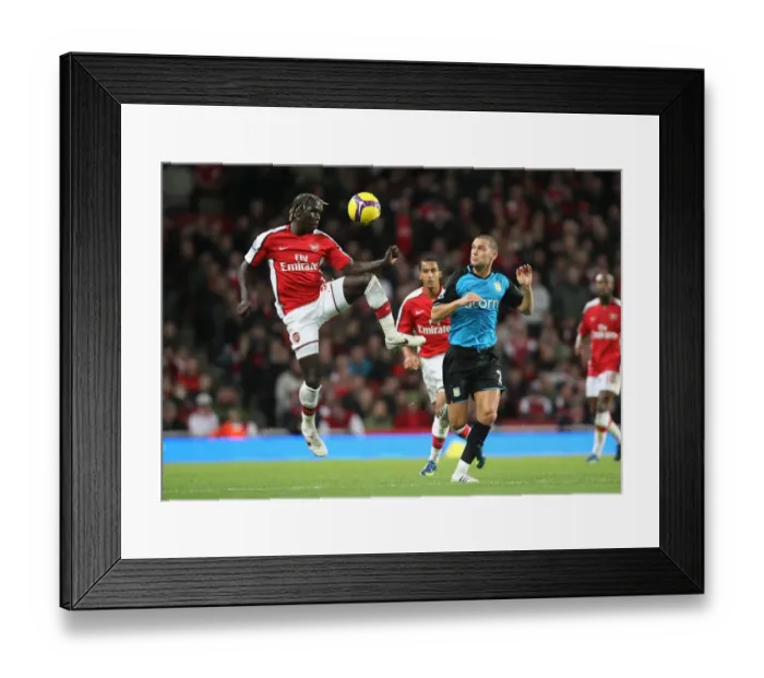 Framed Print : Bacary Sagna (Arsenal) Luke Young (Aston Villa) Framed Print : Bacary Sagna (Arsenal) Luke Young (Aston Villa)