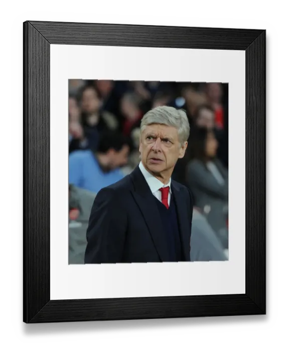 Framed Print : Arsene Wenger: Arsenal Manager Before Arsenal vs West Ham United, Premier League (2016-17)