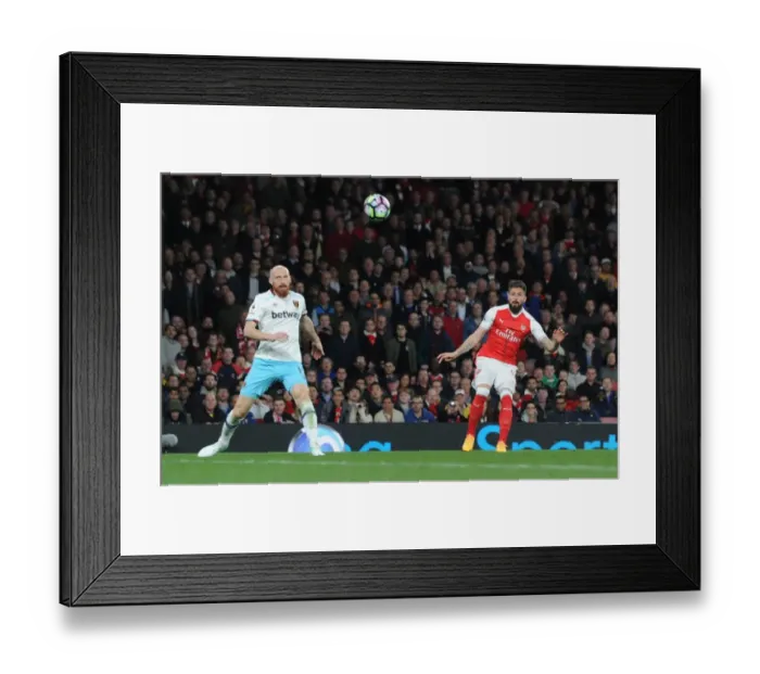 Framed Print : Olivier Giroud Scores the Third Goal: Arsenal vs. West Ham United, Premier League 2016-17 Framed Print : Olivier Giroud Scores the Third Goal: Arsenal vs. West Ham United, Premier League 2016-17