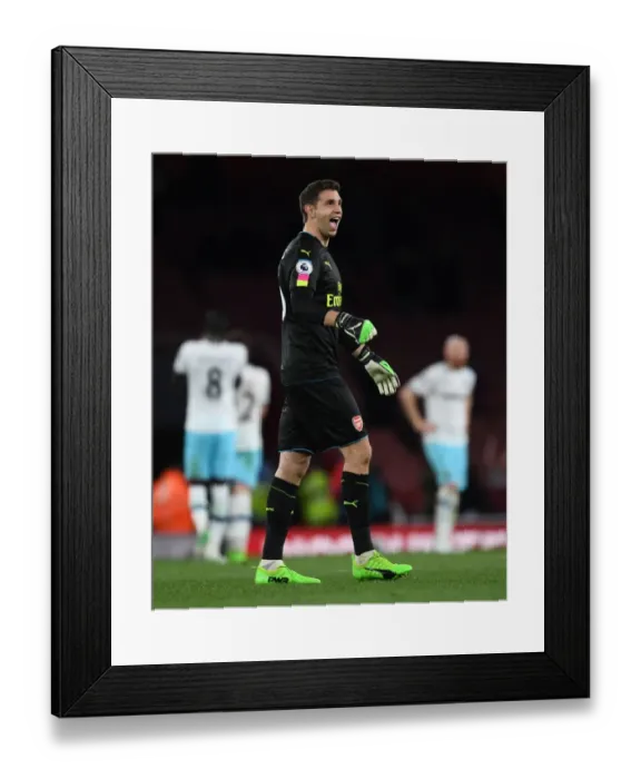 Framed Print : Emiliano Martinez: Arsenal's Heroic Goalkeeper in Arsenal v West Ham United, Premier League 2016-17 Framed Print : Emiliano Martinez: Arsenal's Heroic Goalkeeper in Arsenal v West Ham United, Premier League 2016-17