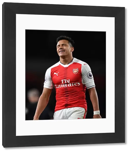 Arsenal's Alexis Sanchez in Action: Arsenal vs West Ham United, Premier League 2016-17
