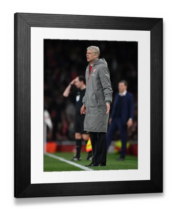 Framed Print : Arsene Wenger Leads Arsenal Against West Ham United in Premier League Showdown